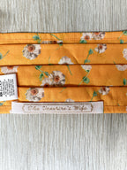 The Vampire's Wife YellowThe Cotton Daisy Liberty Fabric Floral Print Face Mask - House Of Huntington