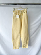 Toteme Yellow Tapered Leg Organic Cotton Denim Jeans