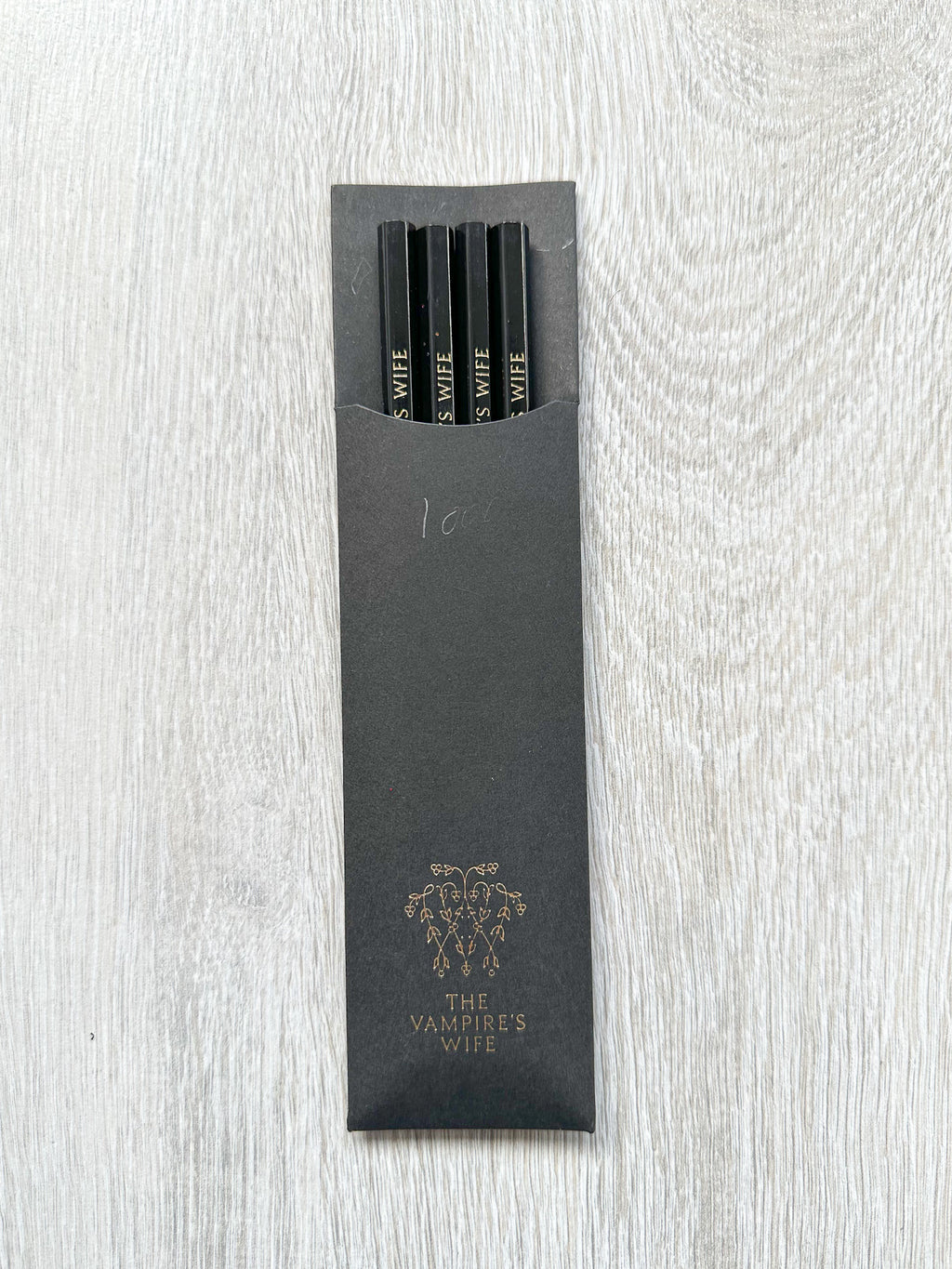 The Vampire's Wife Branded Set Of Black Pencils Vampire Things By Susie Cave - House Of Huntington