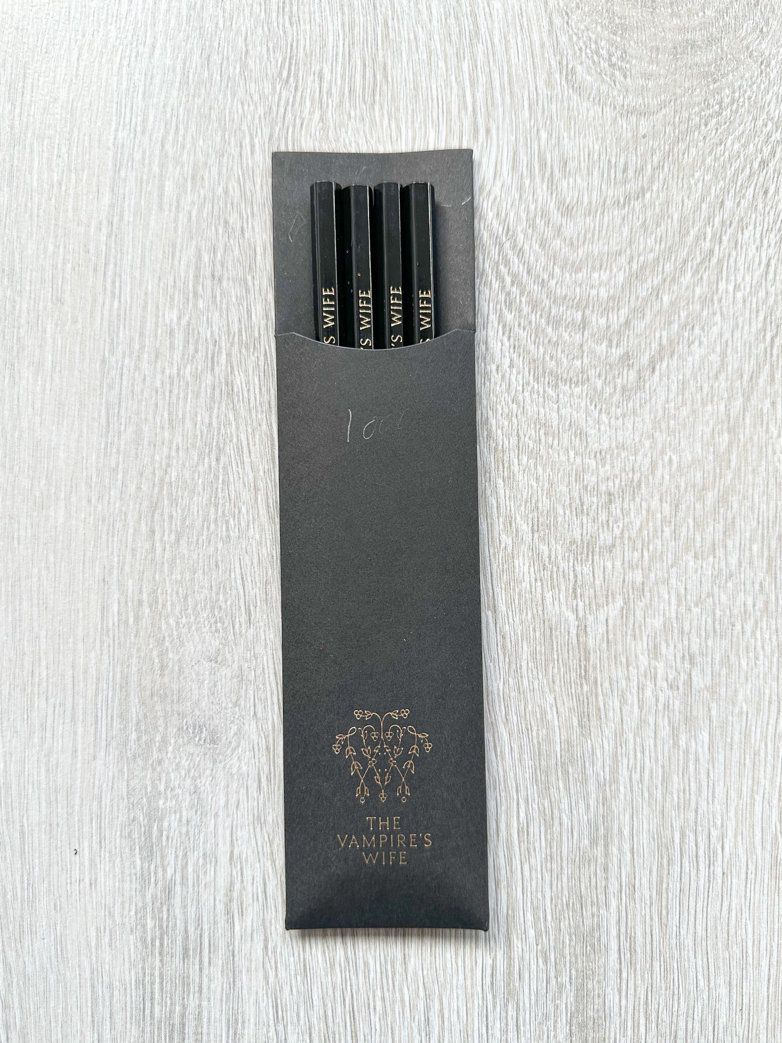 The Vampire's Wife Branded Set Of Black Pencils Vampire Things By Susie Cave - House Of Huntington