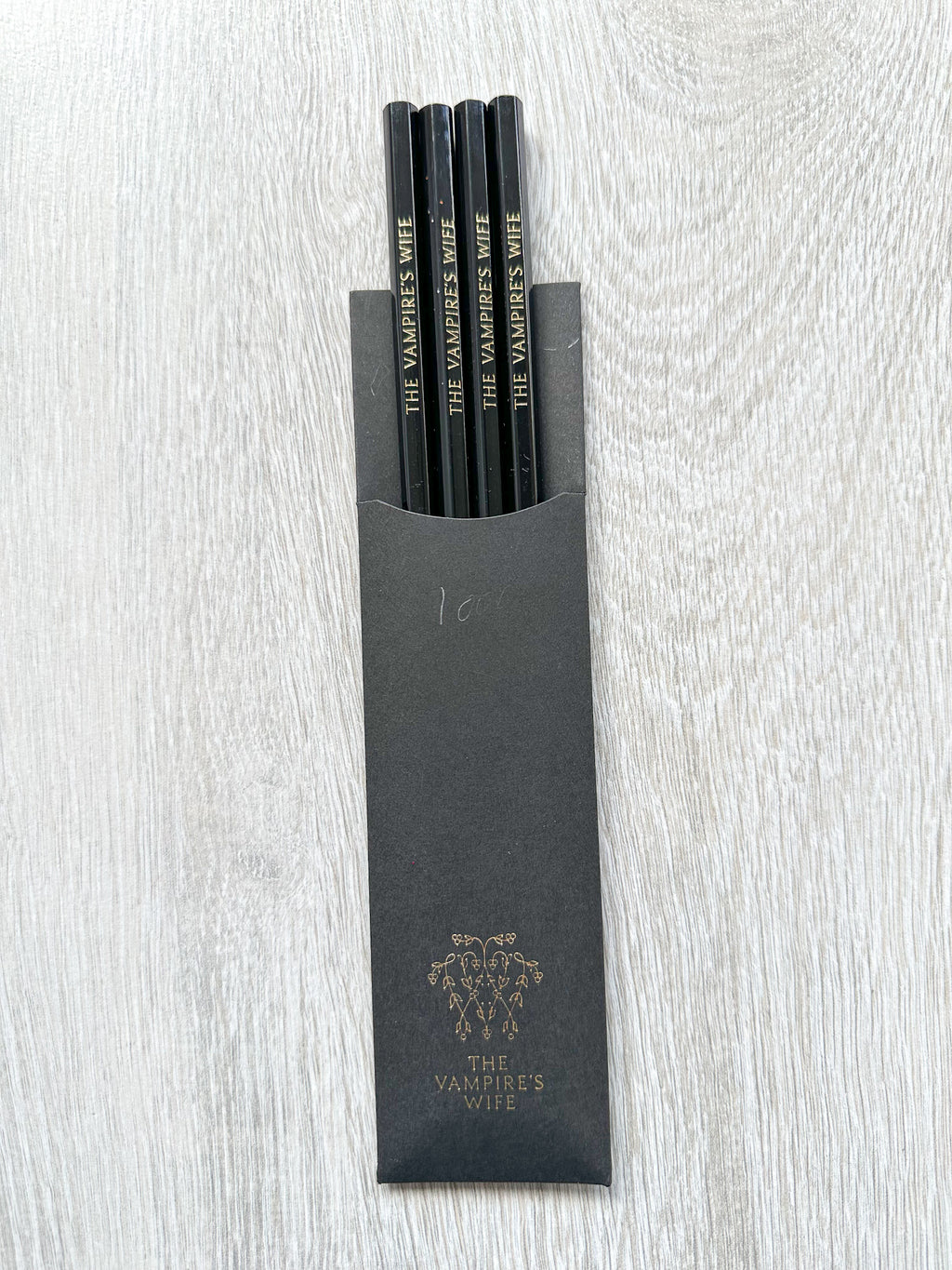 The Vampire's Wife Branded Set Of Black Pencils Vampire Things By Susie Cave - House Of Huntington