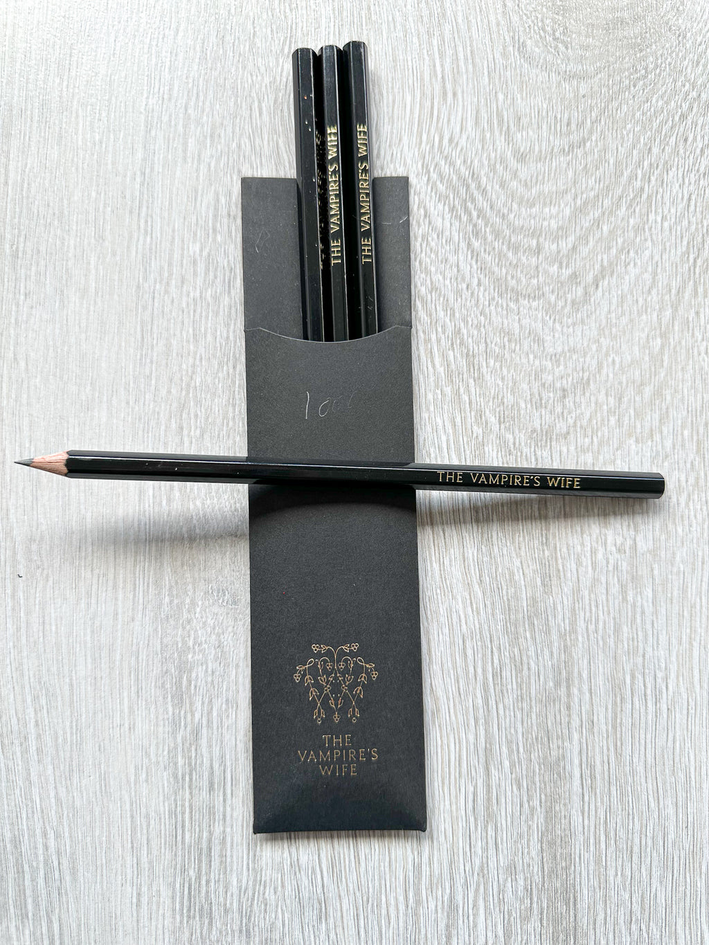 The Vampire's Wife Branded Set Of Black Pencils Vampire Things By Susie Cave - House Of Huntington