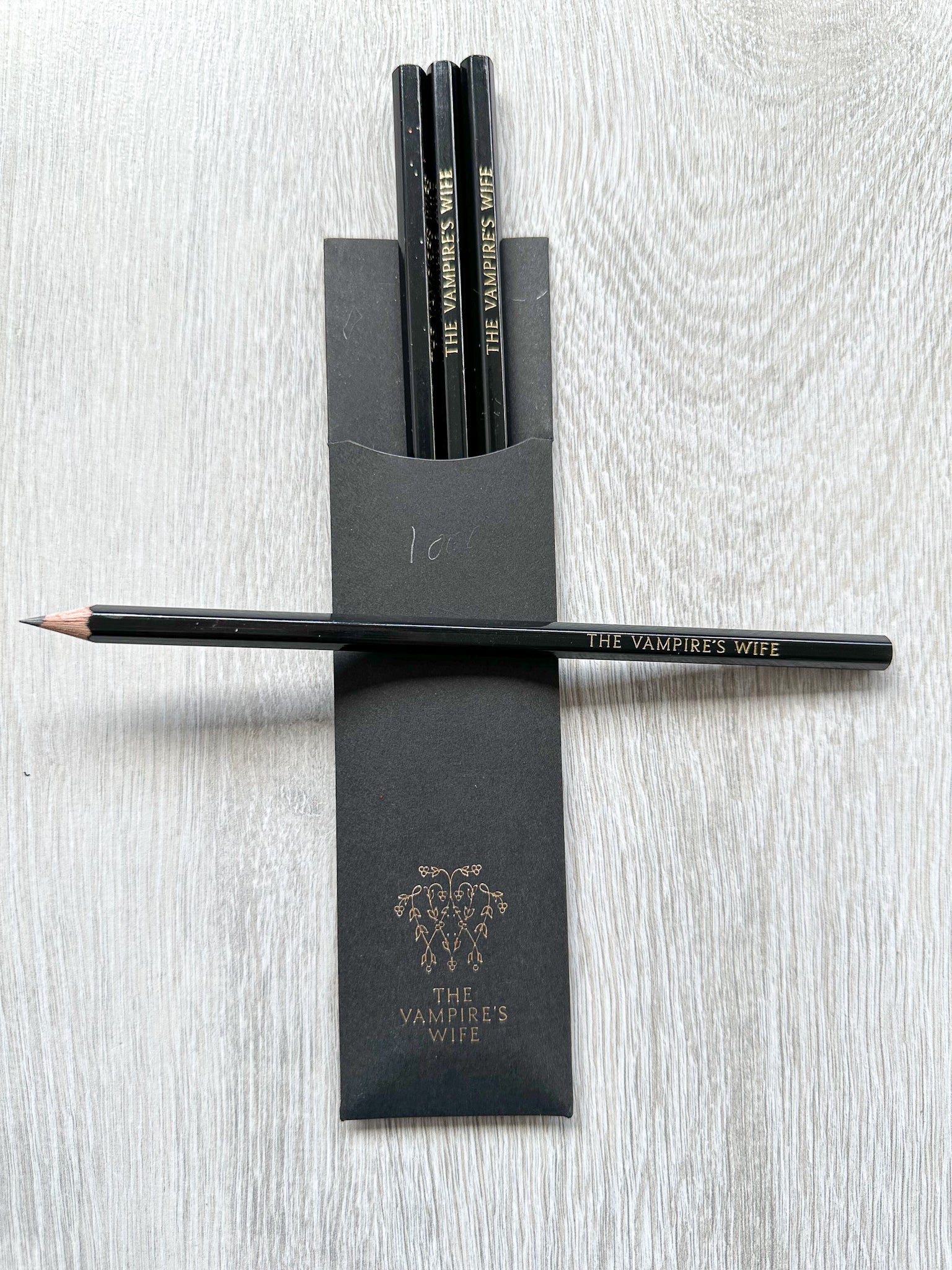 The Vampire's Wife Branded Set Of Black Pencils Vampire Things By Susie Cave - House Of Huntington