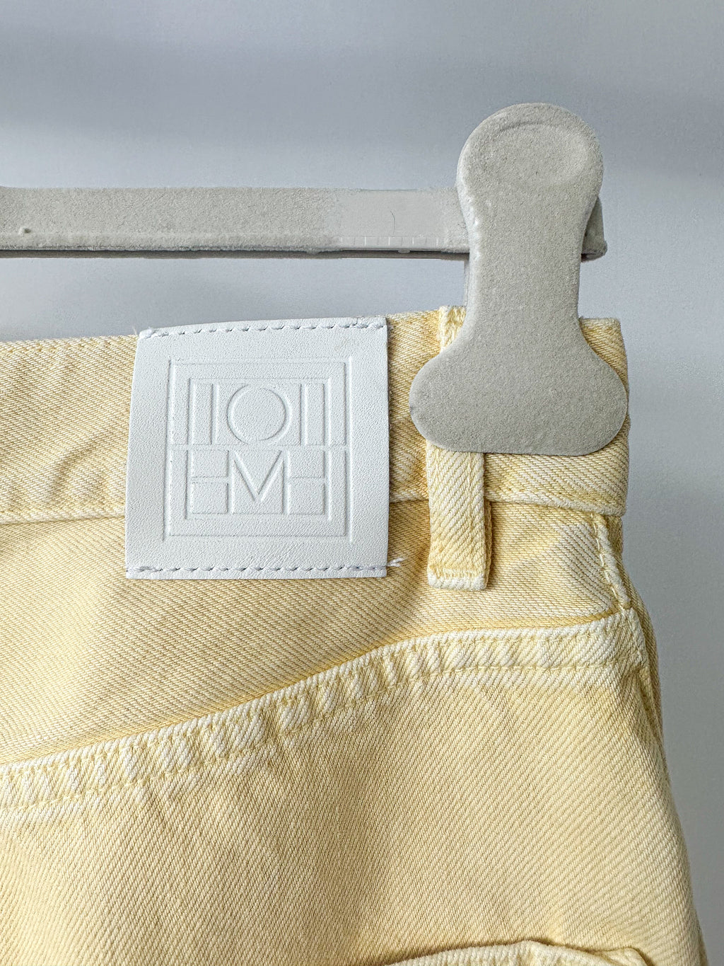Toteme Yellow Tapered Leg Organic Cotton Denim Jeans