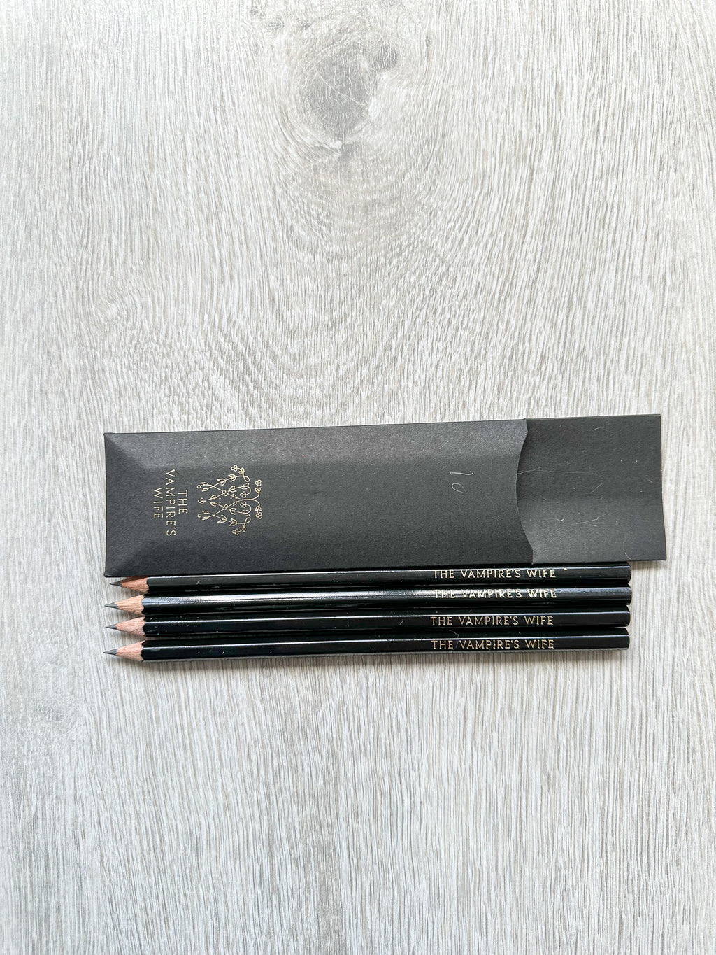The Vampire's Wife Branded Set Of Black Pencils Vampire Things By Susie Cave - House Of Huntington
