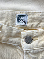 Toteme Yellow Tapered Leg Organic Cotton Denim Jeans
