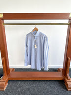 Cifonelli Blue Small Dotted Formal Shirt - House Of Huntington