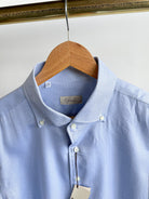 Cifonelli Blue Small Dotted Formal Shirt - House Of Huntington