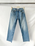 Re/Done Blue Denim '70s Stove Pipe Straight Jeans