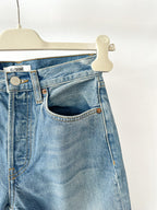 Re/Done Blue Denim '70s Stove Pipe Straight Jeans