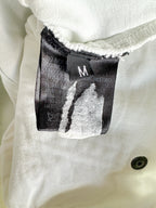 Ann Demeuleester Weiße Hose mit Streifendetail