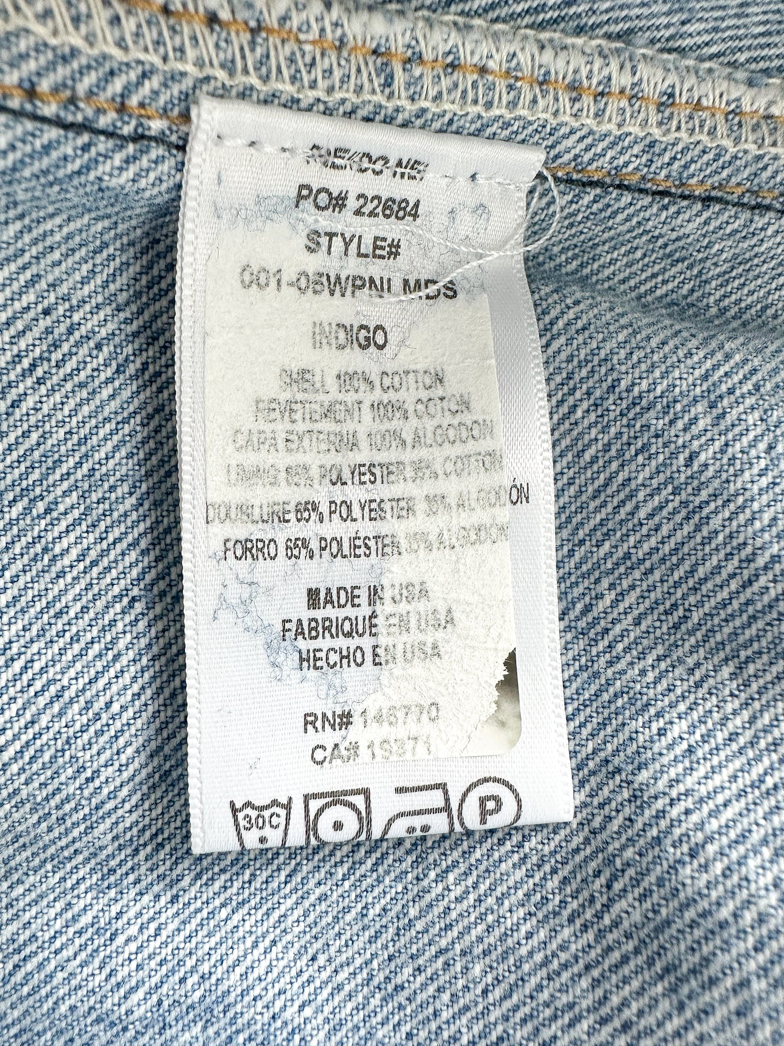 Re/Done Patchwork Denim Midi Skirt