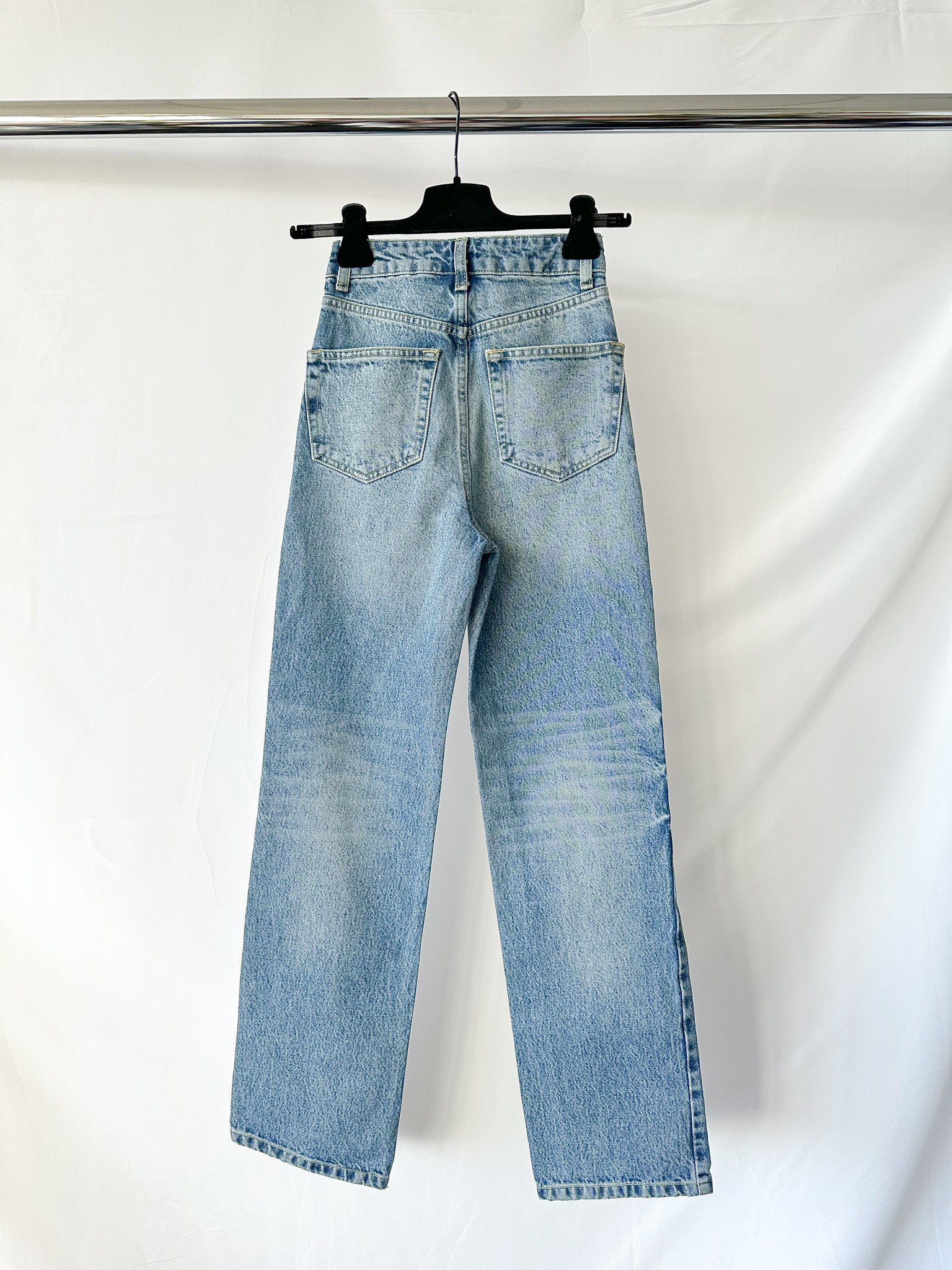 Raey Find Straight Leg Blue Jeans