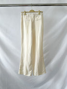 Casablanca White Wool Wide Leg Trousers