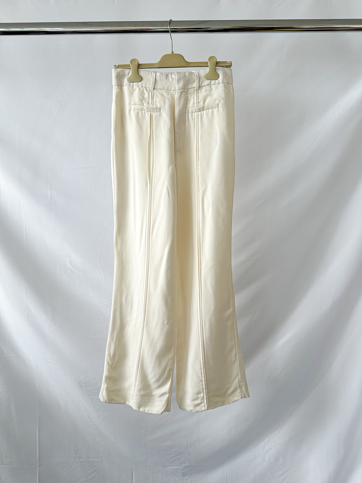 Wool Wide Leg Trousers