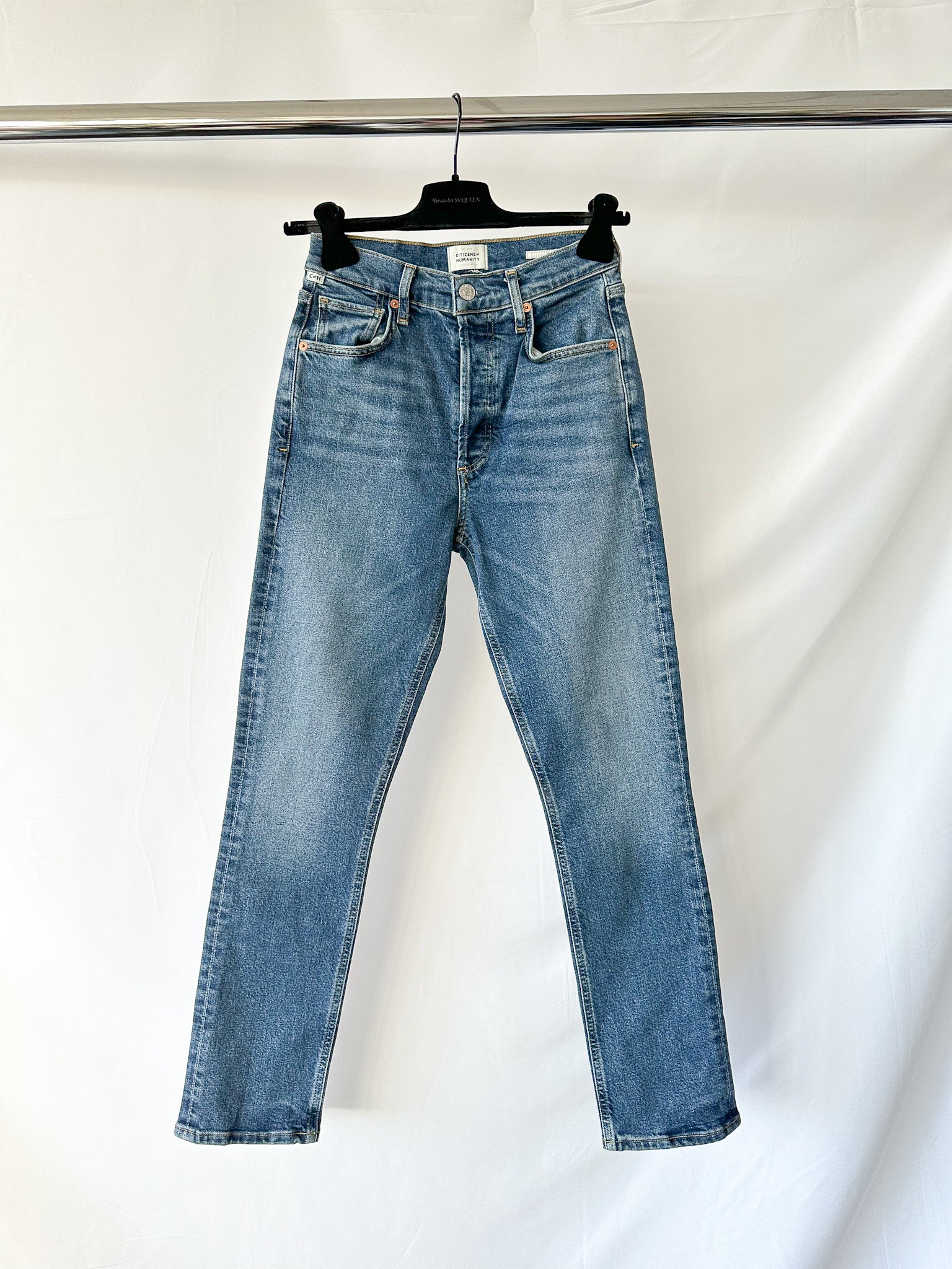 Citizens Of Humanity Charlotte High Rise Straight Blue Jeans