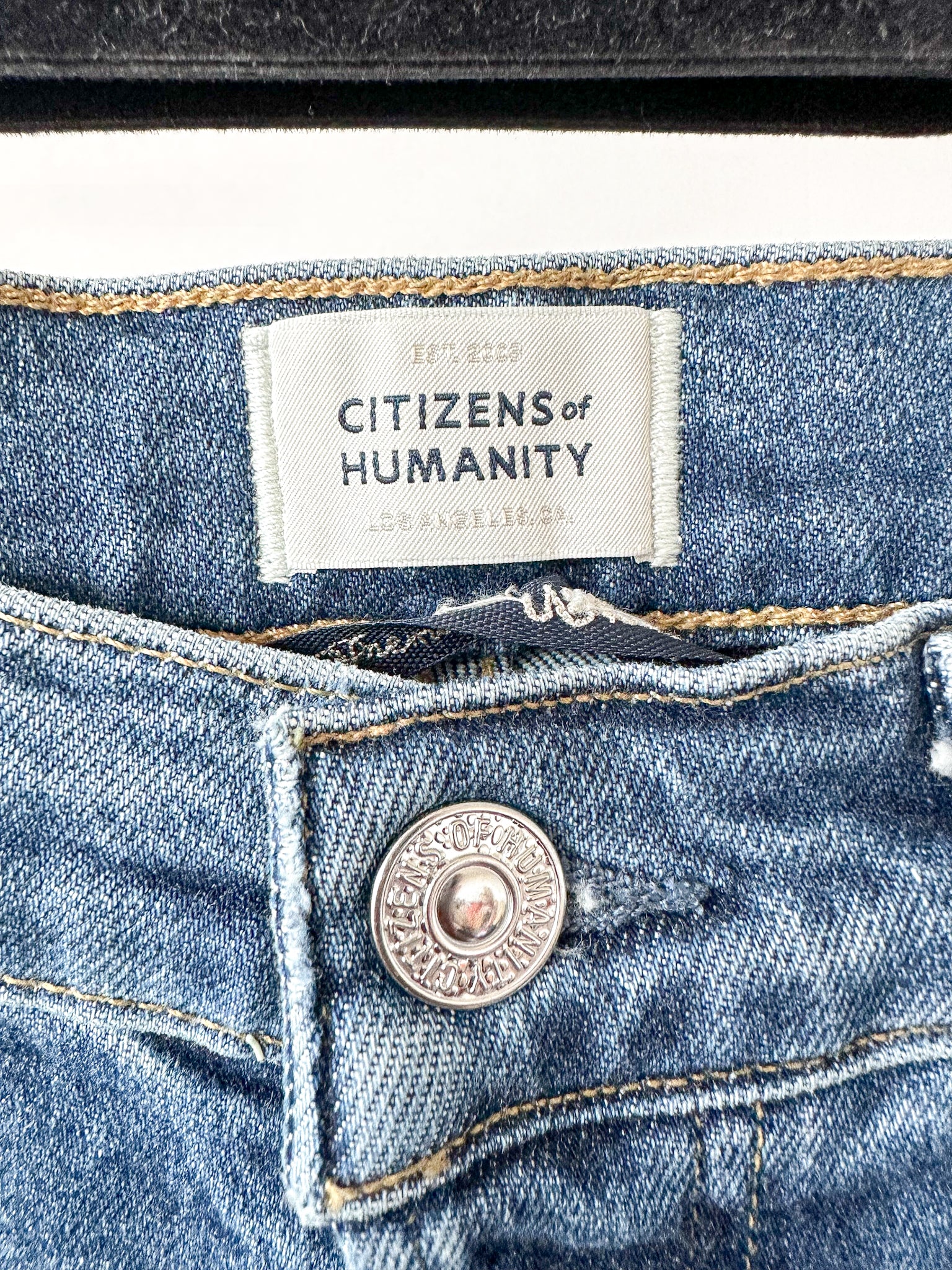 Citizens Of Humanity Charlotte High Rise Straight Blue Jeans