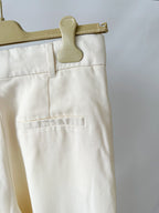 Casablanca White Wool Wide Leg Trousers