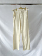 Husbands Ecru Wool Trousers Pants