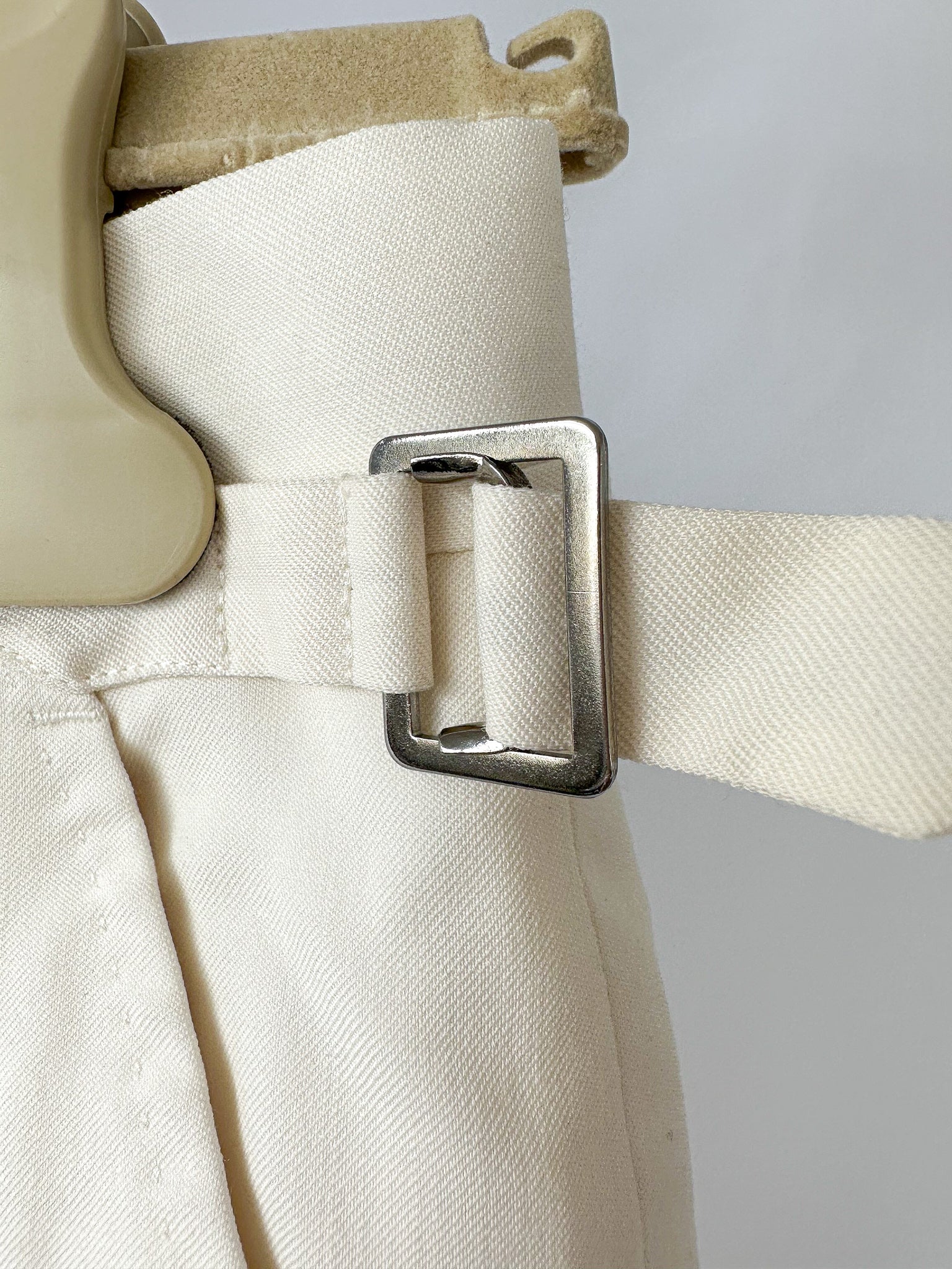 Husbands Ecru Wool Trousers Pants