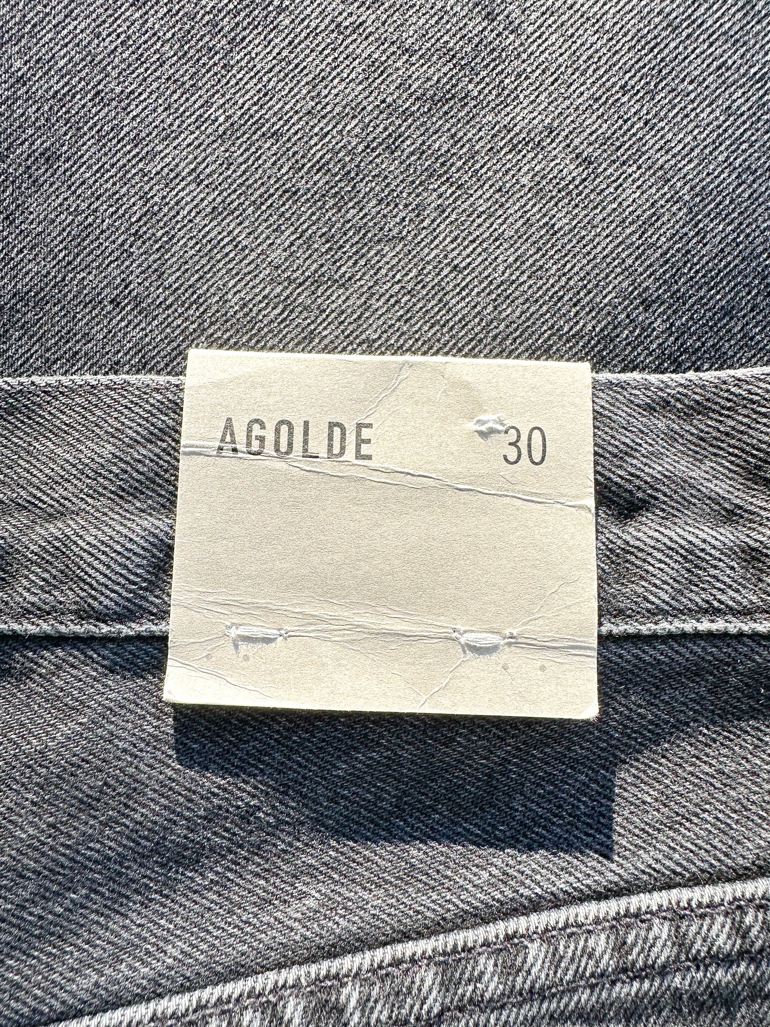 Agolde Black Skate Black Shorts