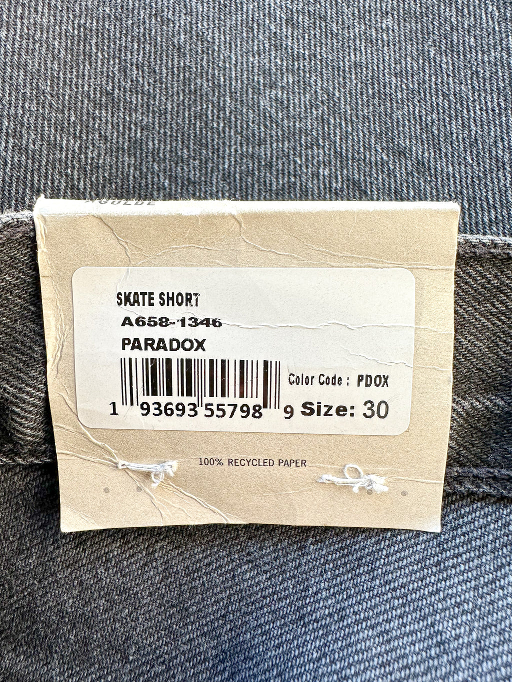 Agolde Black Skate Black Shorts