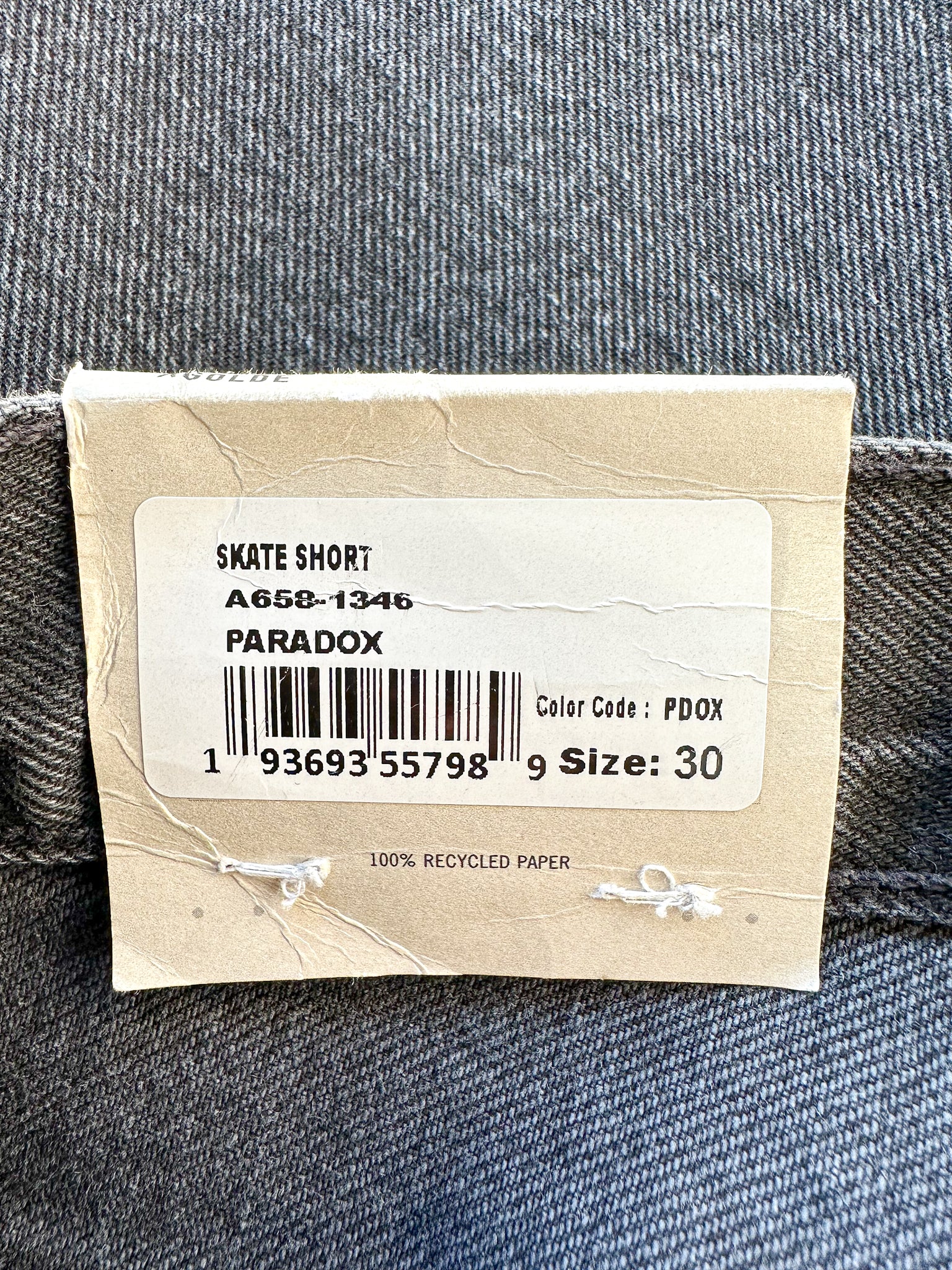 Agolde Black Skate Black Shorts