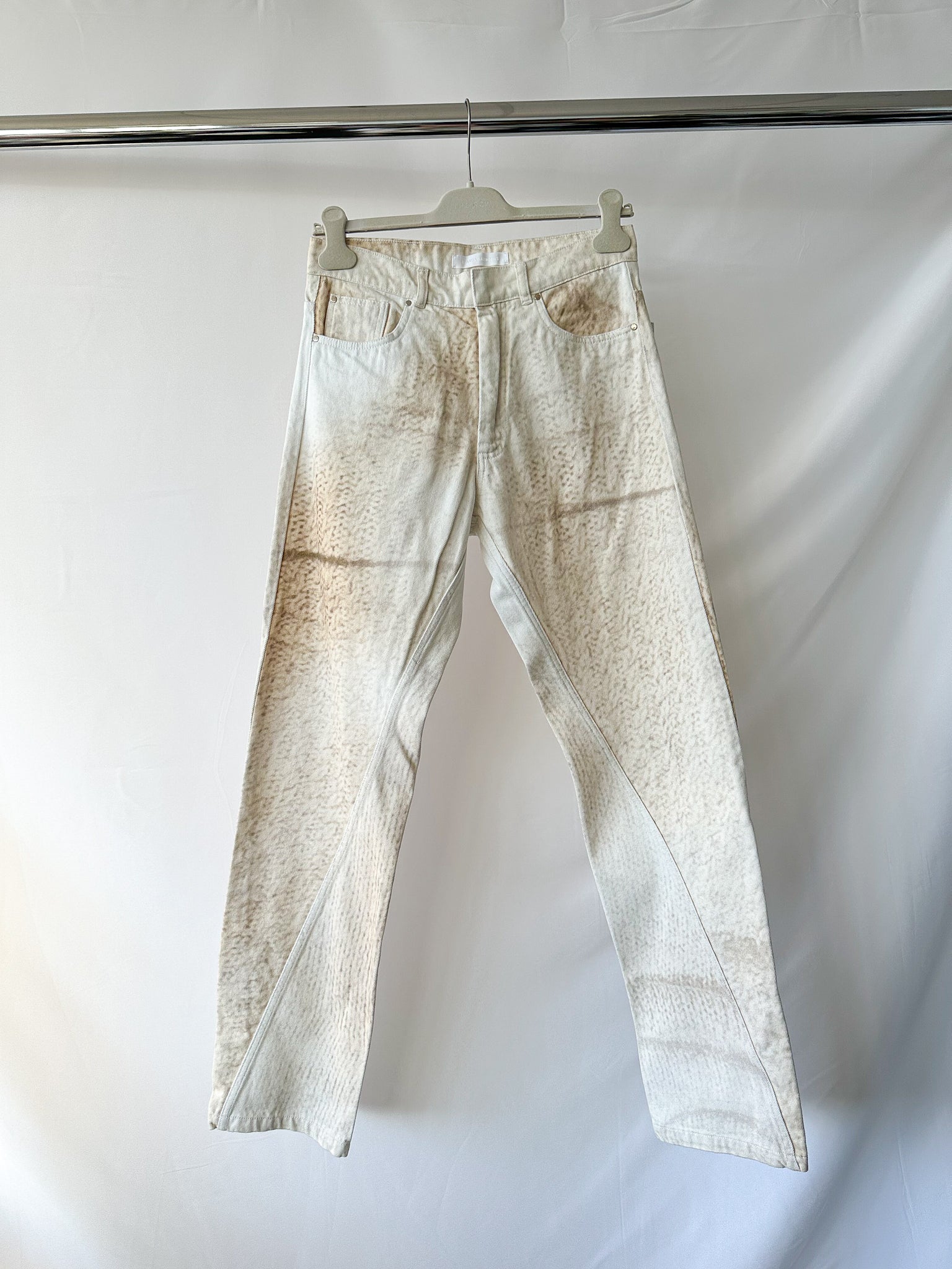Bianca Saunders Beige Wrangler Edition Knit Where Jeans