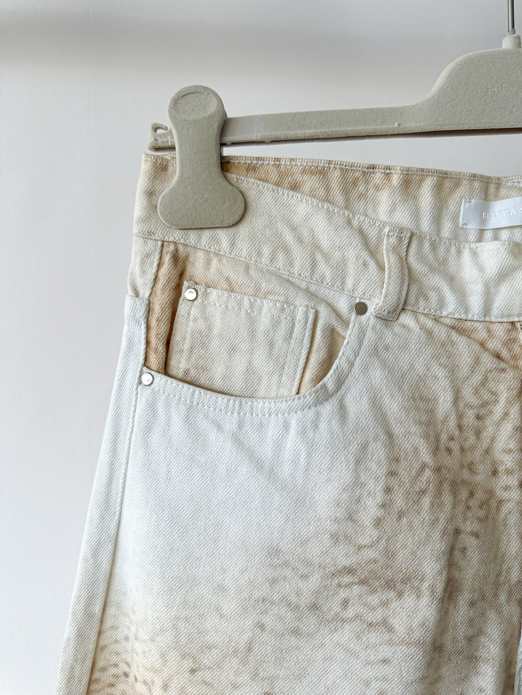 Bianca Saunders Beige Wrangler Edition Knit Where Jeans