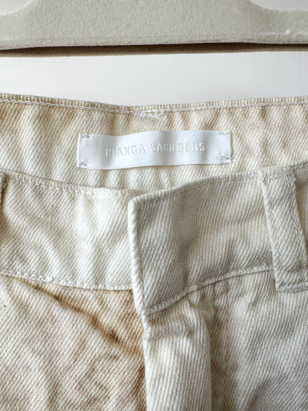 Bianca Saunders Beige Wrangler Edition Knit Where Jeans