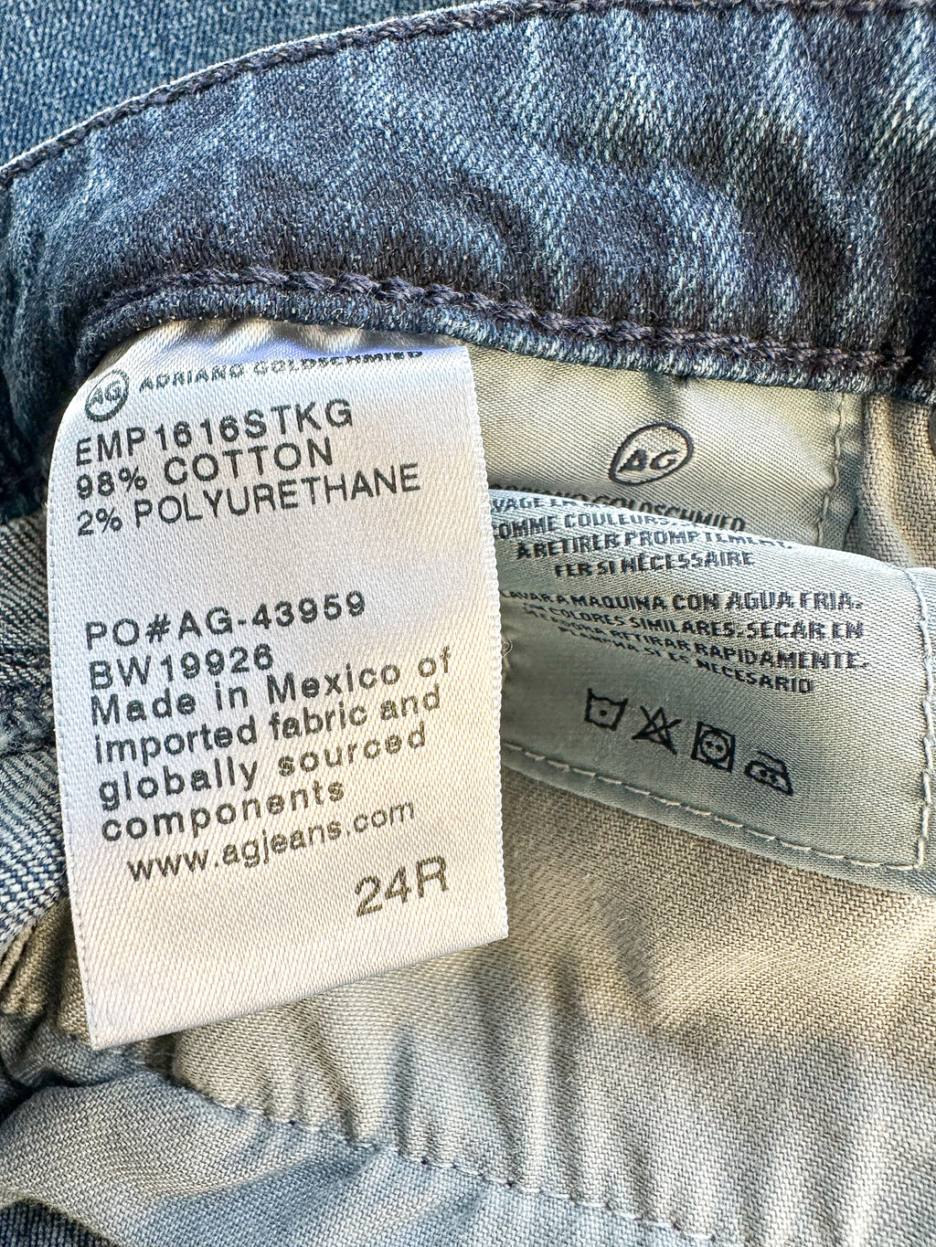 AG Jeans The Harper Blue Essential Straight Jeans