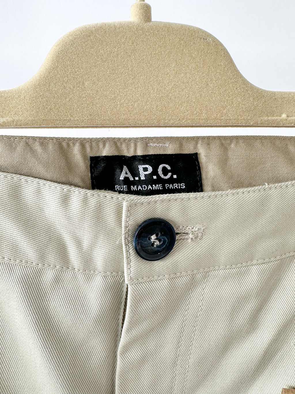 APC Paris Chino Stone Beige Trousers Pants
