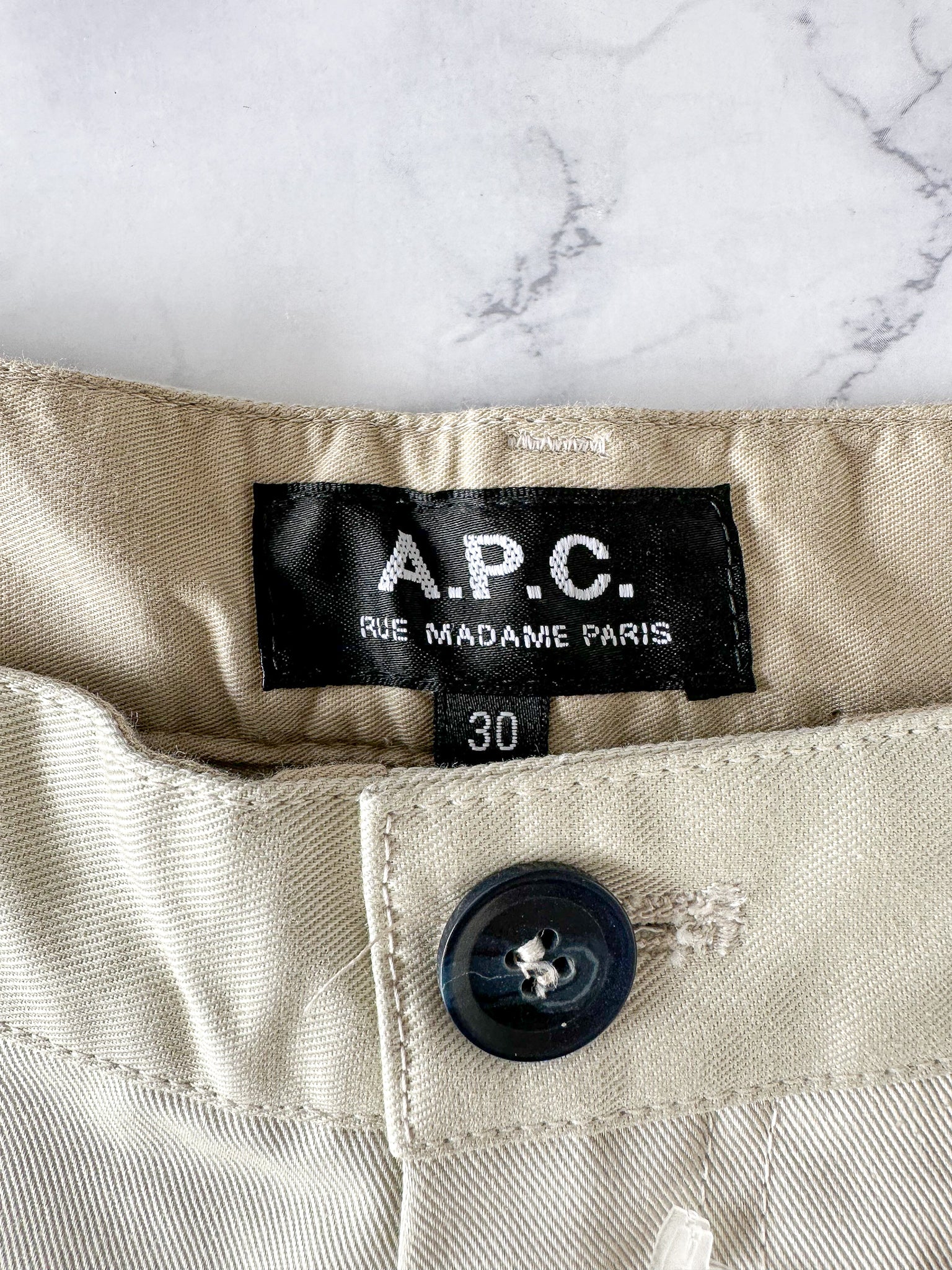 APC Paris Chino Stone Beige Trousers Pants