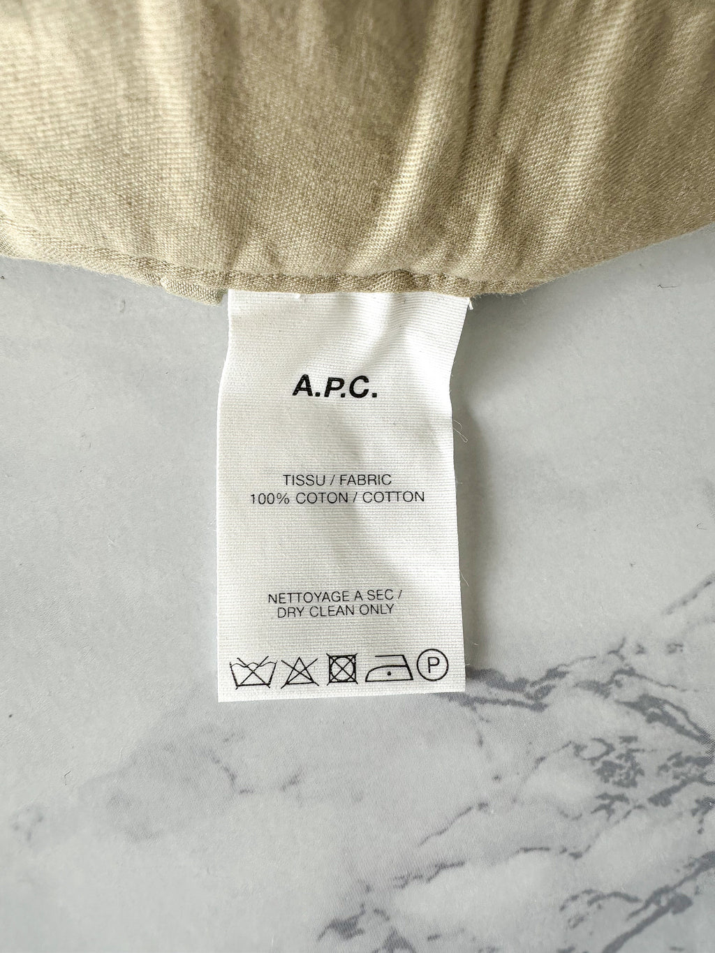 APC Paris Chino Stone Beige Trousers Pants