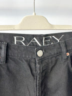 Raey Black Denim Boyfriend Straight Leg Dad Jeans