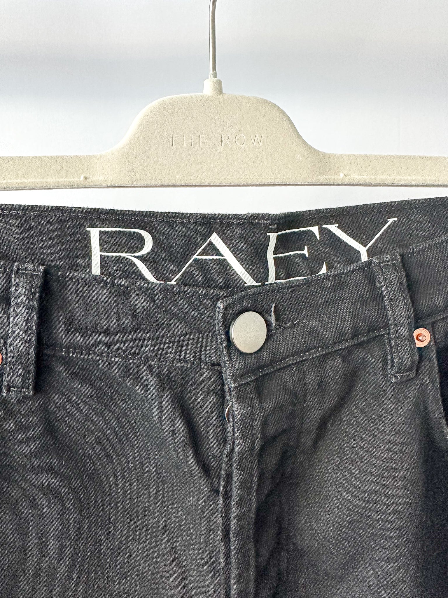 Raey Black Denim Boyfriend Straight Leg Dad Jeans