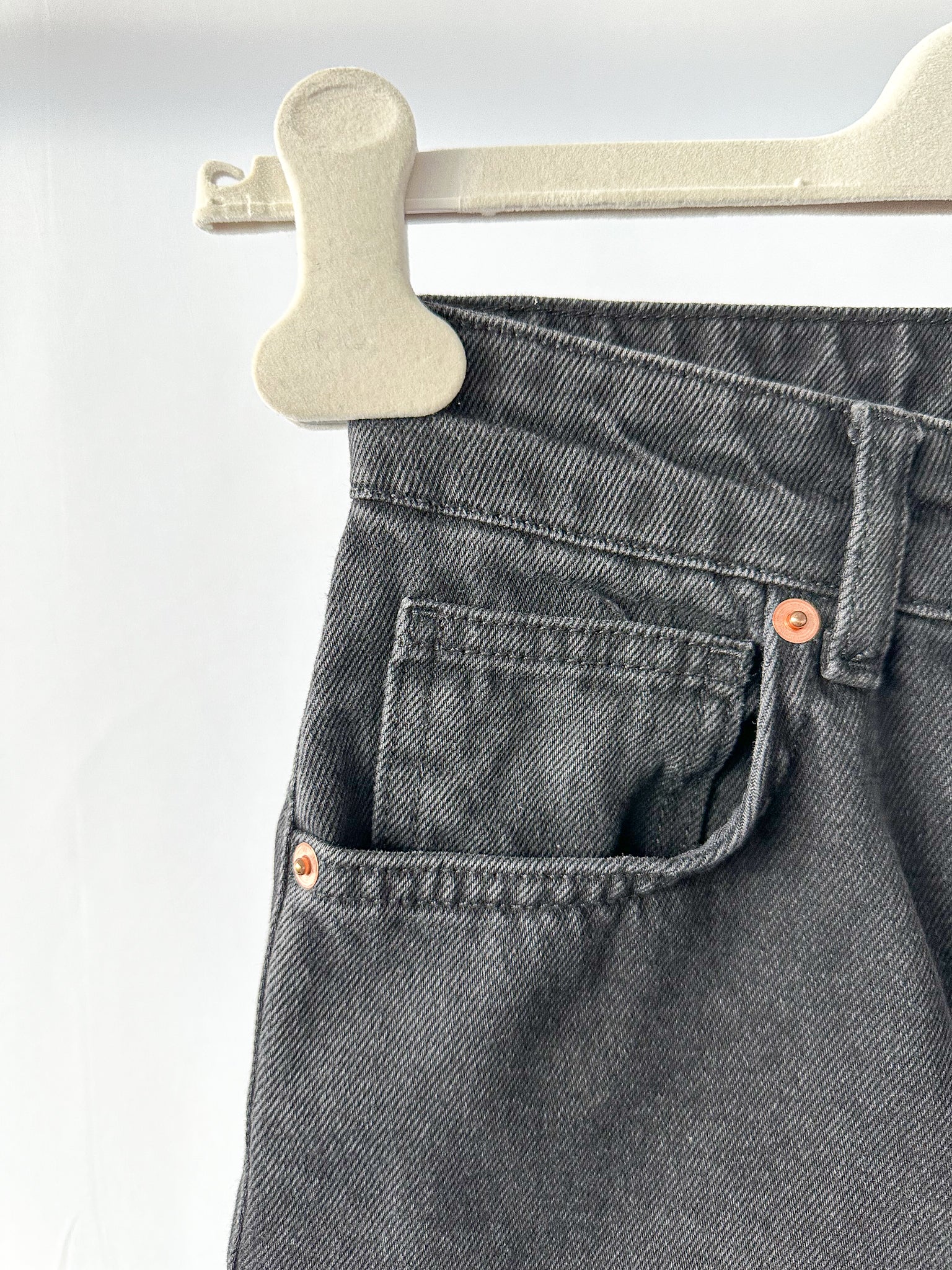 Raey Black Find Straight Leg Denim Jeans