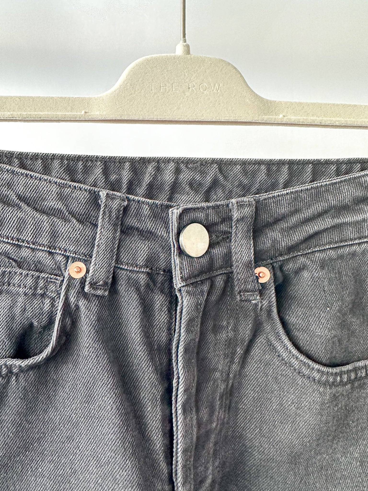 Raey Black Find Straight Leg Denim Jeans