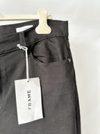 FRAME Black Le Palazzo Wide Leg Denim Jeans
