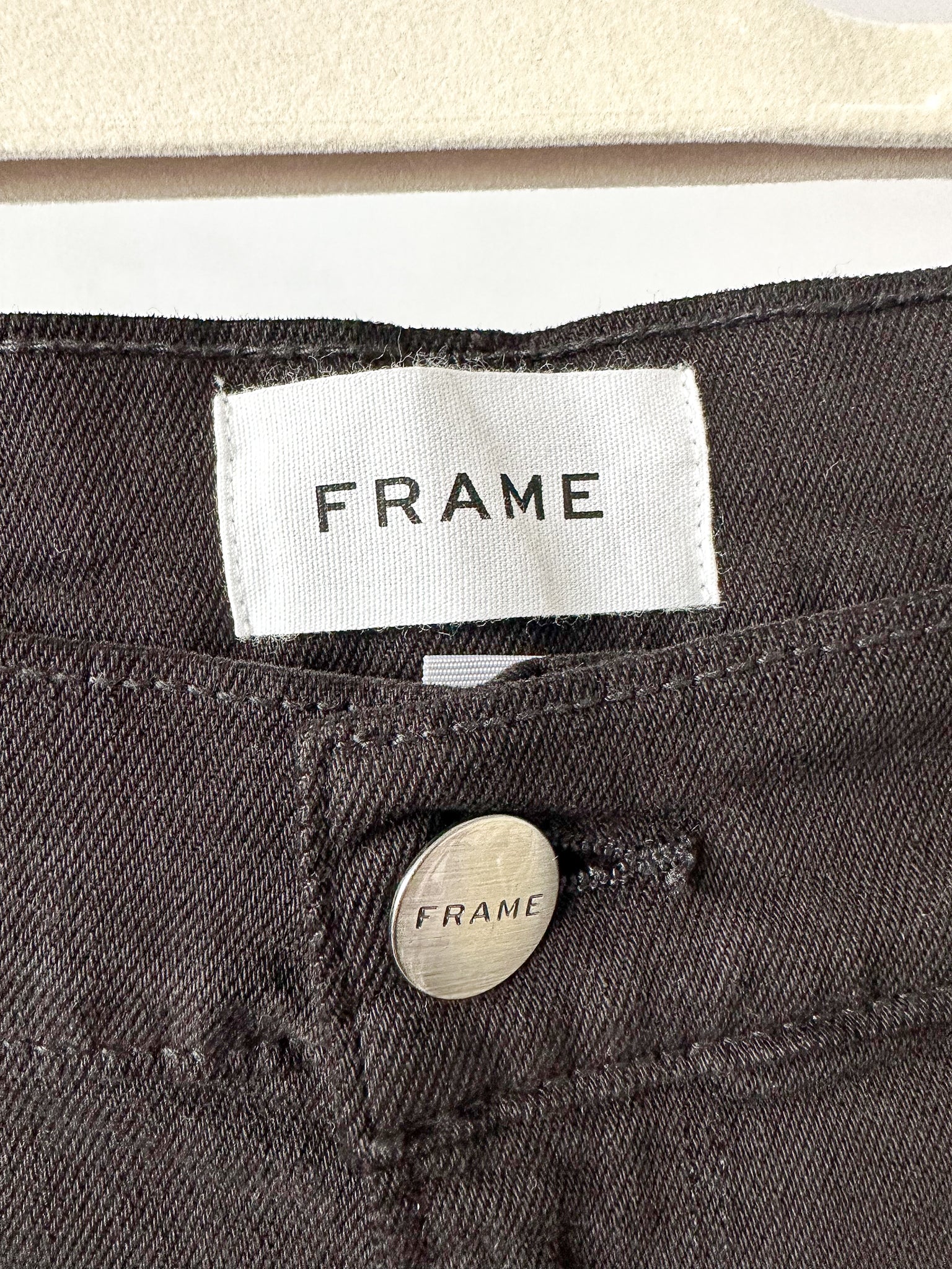 FRAME Black Le Palazzo Wide Leg Denim Jeans