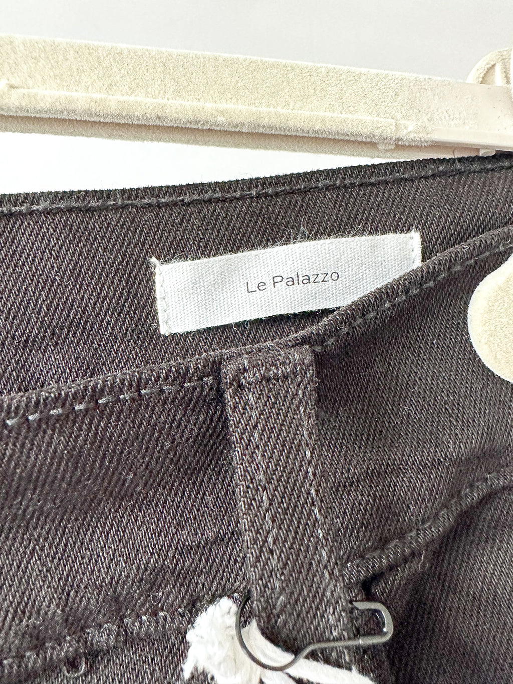 FRAME Black Le Palazzo Wide Leg Denim Jeans