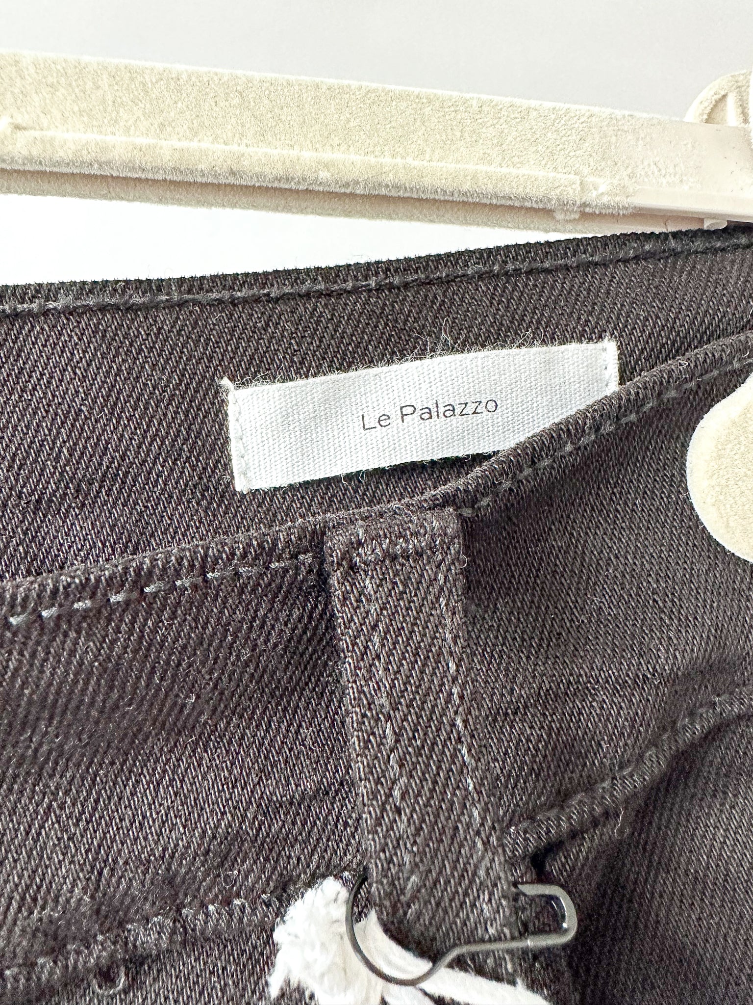 FRAME Black Le Palazzo Wide Leg Denim Jeans