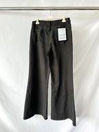 FRAME Black Le Palazzo Wide Leg Denim Jeans