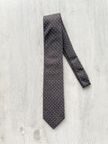Drake's Brown Woven Square Design Tie