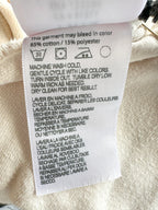 Les Tien Cream Velour Cotton Blend Track Bottoms Sweatpants