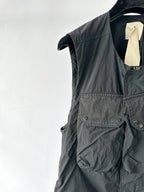 Ten C Mid Layer Vest In Black