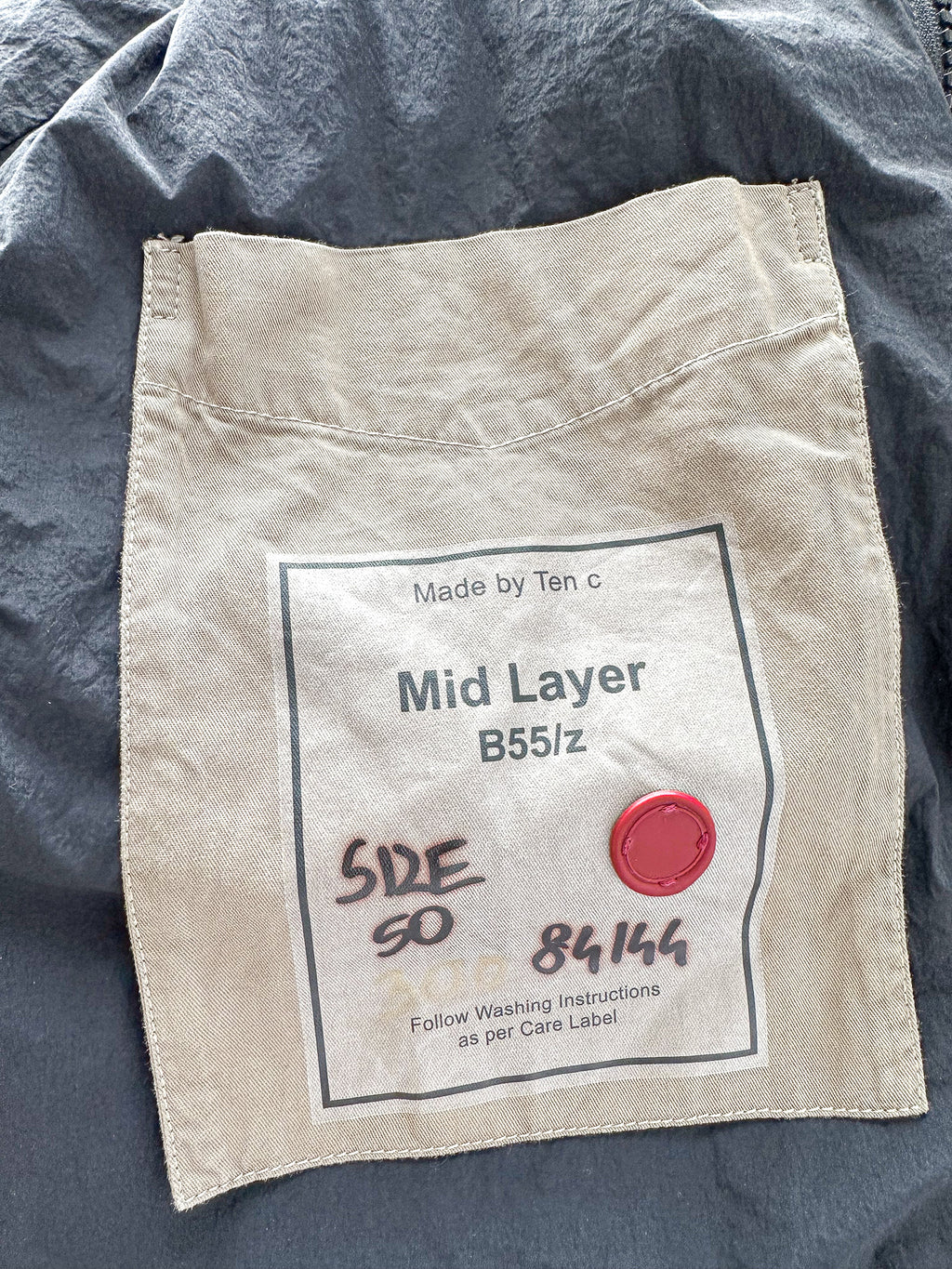 Ten C Mid Layer Vest In Black