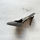 Alexandre Vauthier Black Crystal Embellished Slingback Amber Heels - House Of Huntington