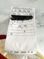 Gucci Red Tailored Fit Cotton Twill Pants Trousers