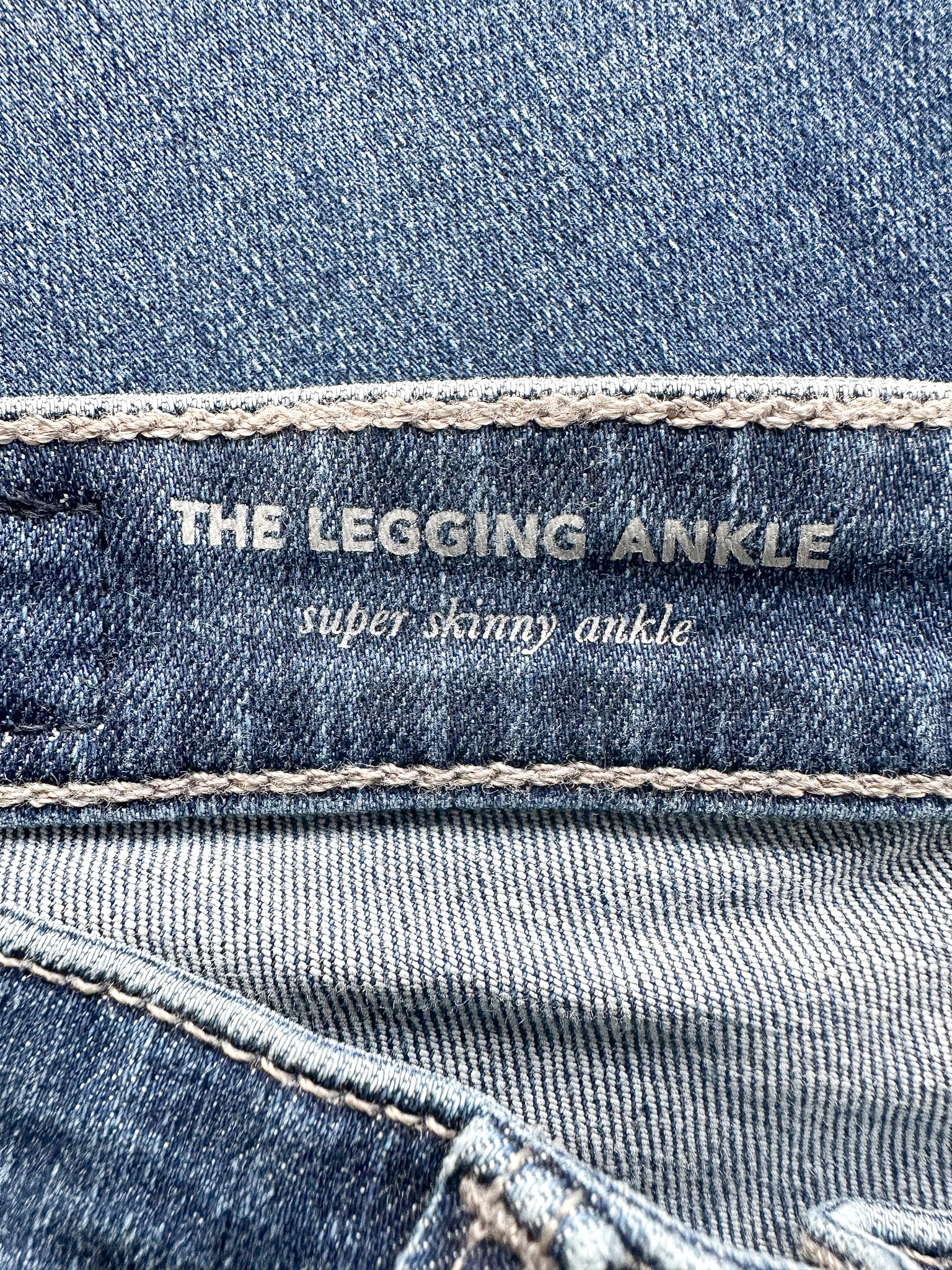 AG Jeans Denim Super Skinny Ankle Legging Blue Jeans